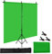 Andoer 1.5X 2m/ 5X 7 pies Pantalla de Fondo Verde Kit de Fotografía de Fondo Chromakey con Soporte de Fondo en Forma de T Ajustable 3 Abrazaderas de Fondo para Fotografía, Vídeo Youtube Vlog Tiktok