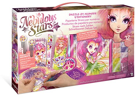 Nebulous Stars Kreativset Schreibwaren Deluxe Set, Strass nach Zahlen, ab 7 Jahre