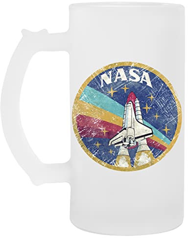 NASA Jahrgang Farben V02 - NASA Glas Bier Becher Tasse Glass Beer Mug Cup