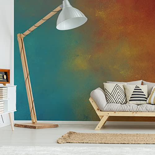 Muralo VLIES FOTOTAPETE 152,5x104 TAPETE Wandtapeten Abstrakte Ombre Türkisfarbe Wohnzimmer Schlafzimmer Moderne Wandbilder XXL Wand Dekoration Abstrakt Luxus Br. 152,5 cm x Hö. 104 cm