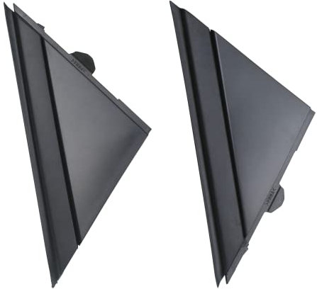 APPERFiT Fiat 500 Door Mirror Flag Cover Molding (Matte Black) Left Driver & Right Passenger Side Compatible with 2012-2019 Fiat 500 Replaces 1SJ85KX7AA 1SD00KX7AA