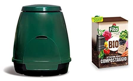 Mattiussi Ecologia S.p.A. COMPOSTER 310 Litri aeratore Manuale e Contenitore per L'Organico Inclusi & Fito ATTIVATORE COMPOSTAGGIO