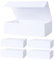 Aimyoo Faltbare Geschenkbox mit Magnetverschluss, 26,7 x 17,8 x 7,6 cm, für Brautjungfer, Trauzeugen, Antragsboxen, rechteckige Aufbewahrungsbox, Weiß, 5 Stück