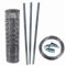 Aquagart Z-Profil Zaunpfosten Wildzaun Komplettset I 50m Knotengeflecht Zaun mit Zaunpfählen Spanndraht & Drahtspannern (50m Zaun 150/12/30 + 15 Z-Pfosten 2m+ 250m Spanndraht & 10 Spanner)