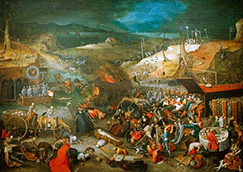 Kunstdruck/Poster: Jan Brueghel der Ältere J Brueghel d Ä Triumph des Todes - hochwertiger Druck, Bild, Kunstposter, 75x55 cm