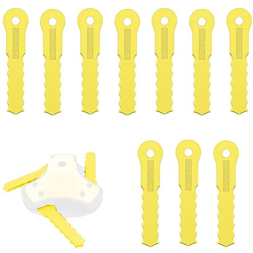 18PCS Replacement Blade for Weed-Warrior Push-N-Load Trimmer Head for Echo Weed Eater Blade for Dewalt 20V Max, Weed Eater Attachments Universal