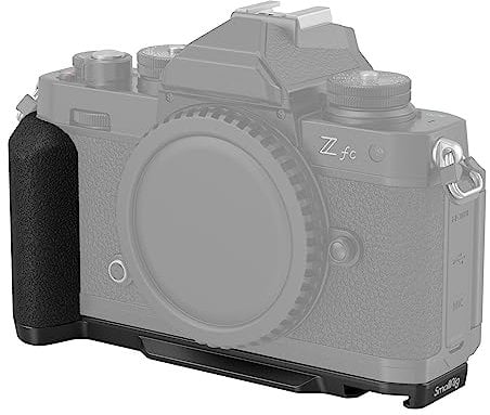 SMALLRIG Z fc Handgrip L-Shape Grip Holder for Nikon Z fc Camera, Retro-Style Side Handle with 1/4-20 Threaded Hole, Cold Shoe, Quick Release Plate for Arca, Lightweight and Comfort (Black) - 4263