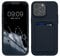 kwmobile Case Compatible with iPhone 15 Pro Max Case - TPU Phone Cover with Credit Card Holder - Dark Blue