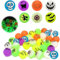 SPHERETRON Halloween Luminous Flummies für Kinder 24 Stück Halloween Flummi Dunkeln Leuchtende Springende Bälle Halloween Mitgebsel Kinder Halloween Spielzeug für Halloween Party