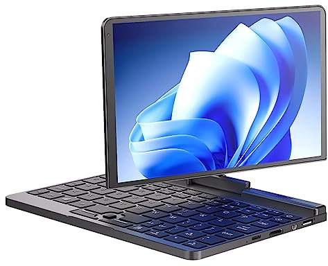 KingnovyPC Mini Laptop Windows 11, 8 Inch Touch IPS Screen Micro PC, 12th Gen Intel N100, 12G DDR5 RAM 512GB SSD Pocket Notebook, 2 in 1 Gaming Tablet Computer with Stylus and Stickers, WiFi6 BT5.2