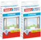 tesa Insect Stop Malla Mosquitera STANDARD para Ventanas - Mosquitera Autoadhesiva - Recortable al Tamaño Deseado - Blanca, 130 cm x 150 cm (Paquete de 2)