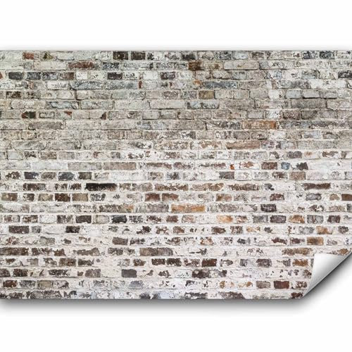 murando - Vlies Fototapete 200x140 cm Ziegel Mauer Vlies Tapeten Wandtapete XXL Moderne Wanddeko Design Wand Dekoration Wohnzimmer Schlafzimmer Büro f-A-0411-a-b