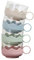 Taza de café Transparente, 4 Unidades, Vasos irrompibles, Vasos de Fibra de Paja de Trigo, Tazas Reutilizables, Vaso for café, té, Agua, Leche, Bebida