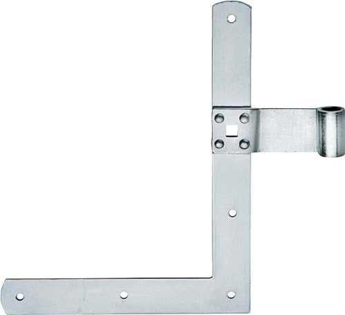 Connex Fensterwinkelband - 250 x 200 x 30 mm - Ø 13 mm - rechts - verzinkt / Fensterladen-Winkelband / Fensterband / Winkel-Ladenband / Scharnier / Beschlag für Fenster, Tore & Türen / DYB2901541