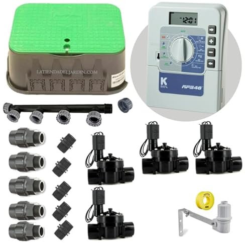 Suinga - Kit professionale irrigazione automatica KRain a 4 zone 24 V per tubo 32 mm