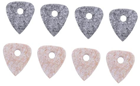 ibasenice 3sets Ukulele Zubehör Filz Plektrum Tetrachord Teile Ukulele Picks Grau/beige 8 Stücke * 3