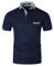 VMSUCIJ Men's Polo Shirts Short Sleeve Cotton Regular-Fit Collared Golf T-Shirts with Real Pocket,Blue 24,L