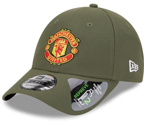 New Era 9Forty Strapback Cap Repreve Manchester United Oliv