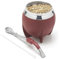 BALIBETOV Yerba Mate Set Tazza e Bombilla Acciaio Inossidabile - Doppia Parete Termica per Tazza Mate - Facile da Pulire e Durevole (Borgogna)