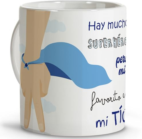 LolaPix Tazze divertenti. Tazze colazione. Regalo zio. Regalo per zio. Tazza in ceramica, 330 ml.