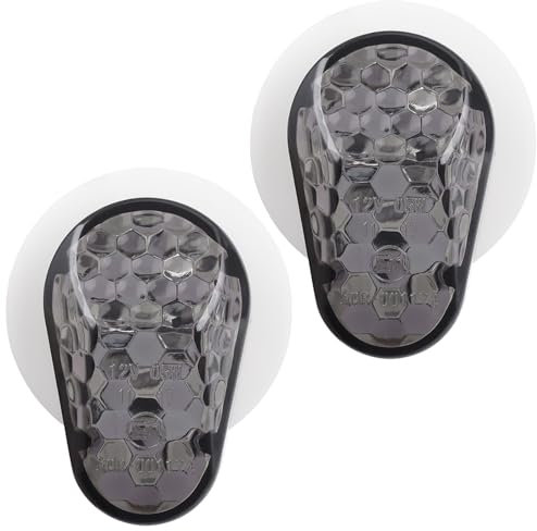 Kinstecks ​​1 Paar Motorrad Seitenmarkierungsleuchten Motorrad Blinker LED Blinker flächenbündig montiert Blinkerlampe für YAMAHA YZF FZ1S FZ6S XJ6