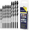 12Pcs Masonry Drill Bit Set and Concrete Drill Bit Set, Professional Masonry Drill Bits Set 1/8-1/2 for Glass/Brick/Plastic/Cement/Wood/Tile/Concrete, Multi-Purpose Carbide Drill Bits Tip by Ocasar