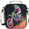 ALAZA Lunch Bags for Boys Girls, Motocross Motorcycle Race Reusable Insulated Lunch Box Thermal Meal Tote Kit, Lunch Cooler Bag Organizer with Adjustable Shoulder Strap