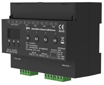 DALI/DMX 4-Kanal Konstantspannungs-LED-Dimmer DC 12V 24V