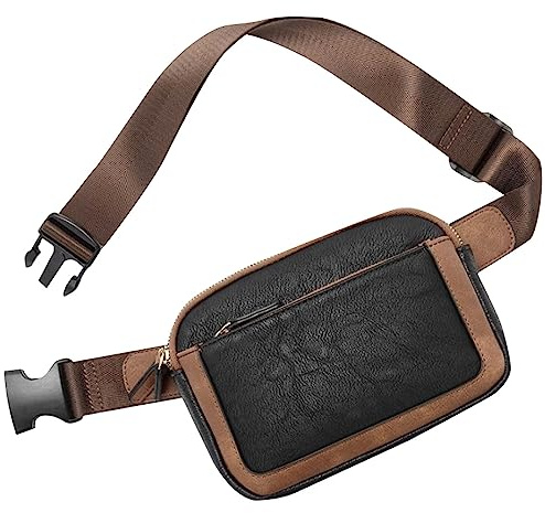 Gürteltasche für Damen überall Crossbody-Hüfttasche, verstellbarer Riemen, veganes Leder, Jagd-Hüfttasche für Damen (Bronze, Einheitsgröße)