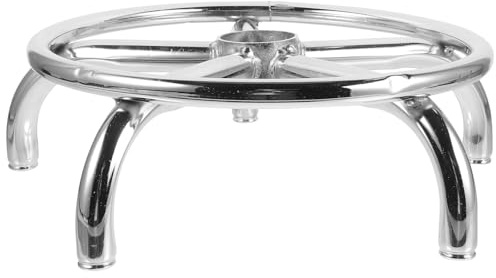 MUCKLILY Base Pivotante pour Chaise de Bar 35 Cm en Alliage D'aluminium, Plaque de Remplacement Ronde 5 Branches Électrolytique, Pied Pivotant Robuste pour Fauteuil Pivotant et Chaise