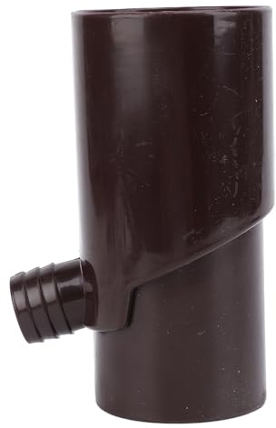Yctze Effizientes 8 cm Rundes Regenwasser-Umlenksystem mit Fallrohren – Kunststoff-Regenumlenker, Nachhaltige Bewässerung, Aquariennutzung und Kostensparendes Wassermanagement (Brown)