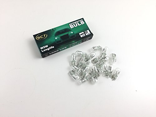 20 x SCT Germany W5W Longlife Lampen 12V 5W W2,1x9,5d Glassockellampe W5W E4 Prüfzeichen