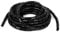 TV PC Cinema Cable Tidy Wrap Organizer Spiral Wrapping Band 12mm 12M (Dia 12MM-Length12M, Black)