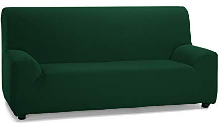 Martina Home Tunez, Copridivano elastico, Tela (50% poliestere, 45% cotone, 5% elastan), Bottiglia Verde, 3 Posti (180-240 cm larghezza)
