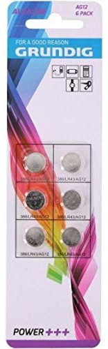 aG12 6 Piles Bouton AG12