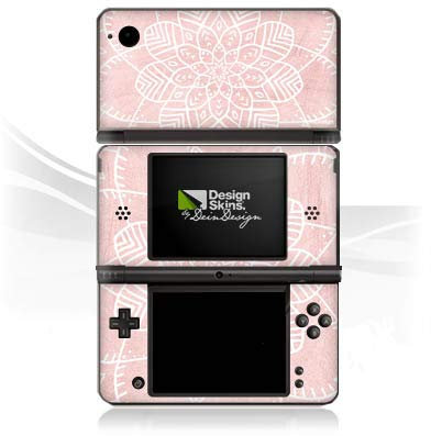 DeinDesign Skin kompatibel mit Nintendo DSi XL Folie Sticker Mandala Blumen rosa
