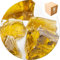 ® - Fire Coals - Golden Amber Glass - 4kg