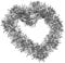 Brinny 10 Stück 2m Weihnachten Lametta Girlande Twist Glänzend Metallisch Weihnachtsbaum Schmuck Hängende Dekoration für Kranz Hochzeit Geburtstag Party Festival - Silber