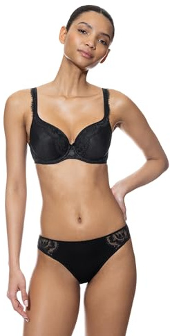 Mey Damen Spacer BH mit Spitze Serie Amazing | Cup mit innovativem 3D-Material, Mit Bügel, Eyelash-Spitze, Verstellbare Träger, dreifacher Haken-Ösen-Verschluss
