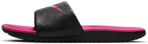 Nike Jungen Unisex Kinder Kawa Slipper, Black/Vivid Pink, 29.5 EU