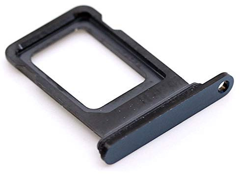 SIM-Kartenhalter passend für Apple iPhone 12 Pro, iPhone 12 Pro Max Blau Halter Tray Schlitten mit mungoo Displayputztuch