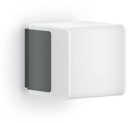 Steinel LED Außenleuchte L 835 C Connect, smarte Außenwandleuchte, App Steuerung, Wandlampe dimmbar, 3000 K, Warmweiß, 9.1 W, Anthrazit