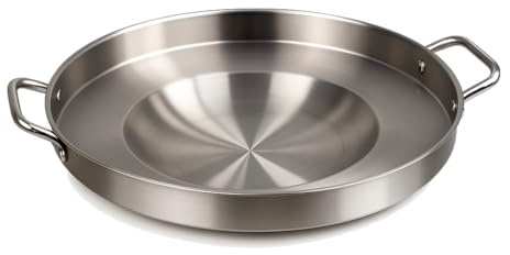 16 Stainless Steel Comal-Wok Stir Fry Tacos Bowl-Concave