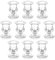 Romadedi Chandelier Bougeoir Verre Decoratif - Lot de 10 Petite Bougeoir Mariage Noel Decoration Maison, Supports pour Bougies Coniques Centre de Table Salon Chambre