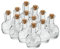 12x Glasflasche mit Korken 150ml kleine Flaschen zum befüllen Leere Glasflaschen Flasche Glas Likörflaschen Ostern Glasflasche Weihnachten Likör kleine Flaschen leer Öl Essig Glass bottle Fläschchen