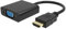 Adattatore da HDMI a VGA, convertitore da HDMI a VGA placcato oro (da maschio a femmina), compatibile con computer, desktop, laptop, PC, monitor, proiettore, HDTV, Chromebook, Raspberry Pi, Roku, Xbox