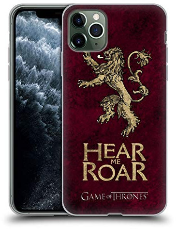 Head Case Designs Licenciado Oficialmente HBO Game of Thrones Lannister Sigils Afligido Oscuro Caso Funda de Gel Suave Compatible con Apple iPhone 11 Pro MAX