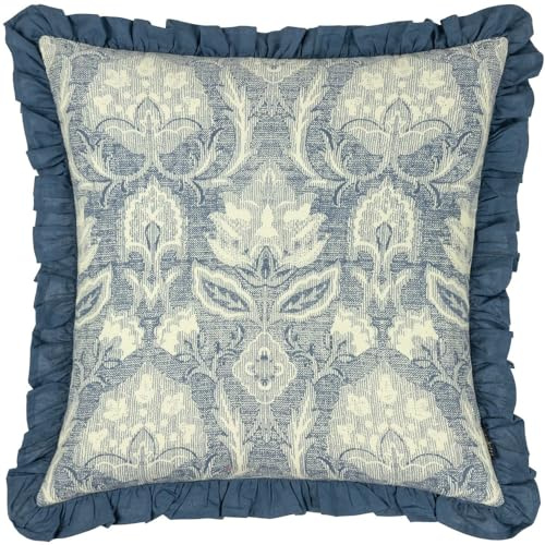 Paoletti Kirkton Cushion Cover,French Blue,50 x 50cm