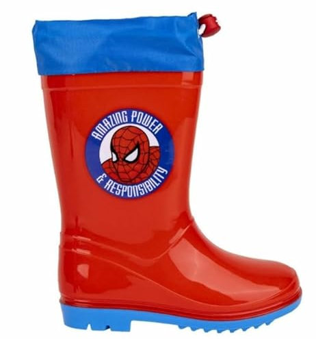 Marvel Botas de Agua Infantiles Spider-Man, Stivali in Gomma, Unisex Infantil, 31 EU