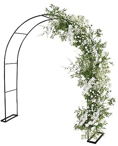 Gartenbogen Rankbogen Pflanzenständer Rankhilfe Rosenstütze Kletterpflanzen Blumen Dekoration Garten Metall Hochzeit